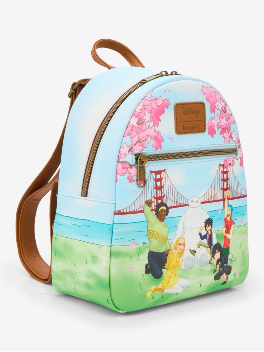 DISNEY LOUNGEFLY Big Hero 6 Group View Mini Backpack Spacious NEW - Picture 9 of 10